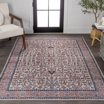 Kemer All-over Persian Washable Area Rug
